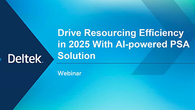 Drive Resourcing Efficiency in 2025 With an AI-powered PSA Solution