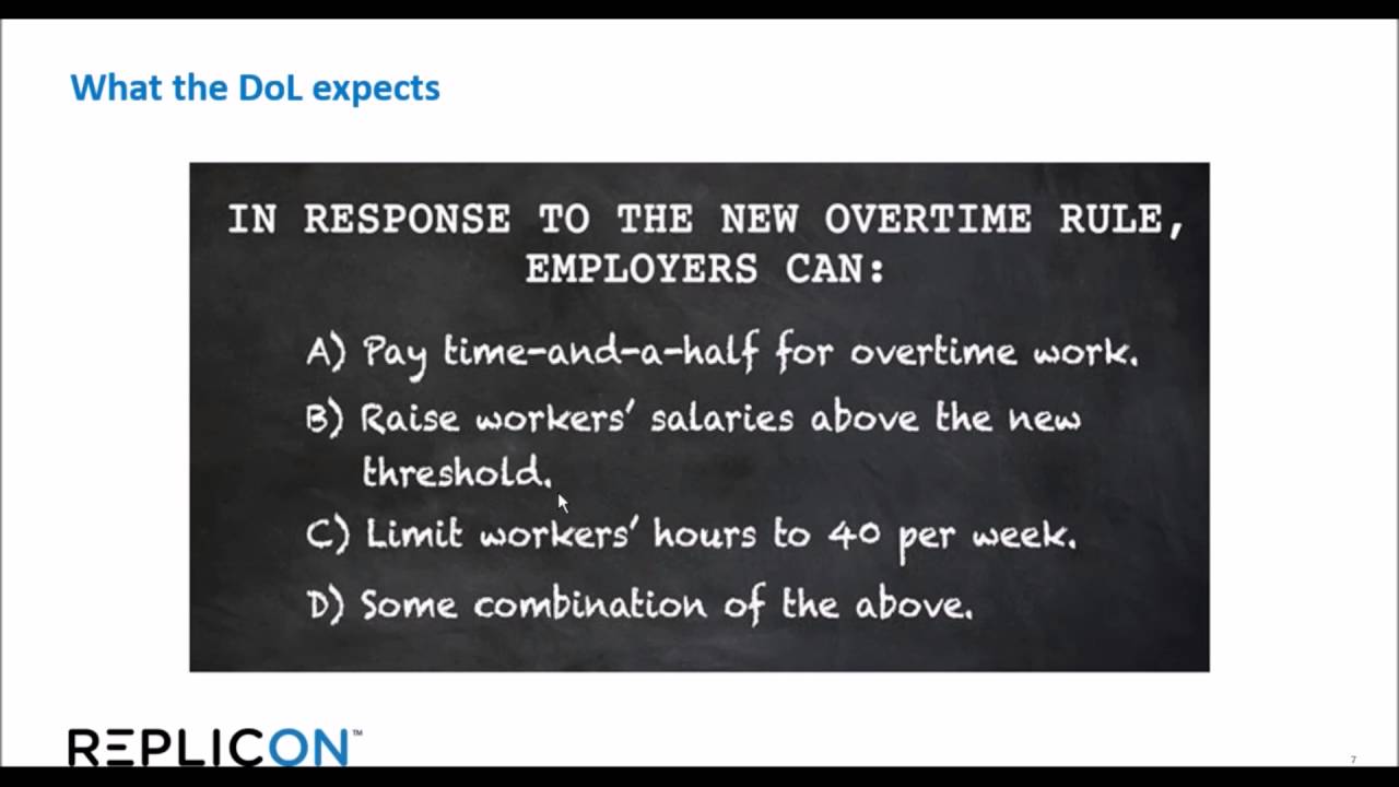 Best Practices To Manage The New Overtime Rules - Replicon